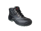 Split Embossed Leather Safety Shoes with Mesh Lineing (HQ648)