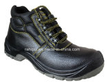 Split Embossed Leather Safety Shoes with Mesh Lining (HQ05055)
