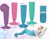 Knit Mermaid Blankets -Double Color Line Sft01MB005