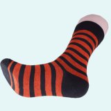 Wholesale Compression Custom Warm Knitting Socks Striped for Men