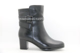 Stylish Comfort High Heels Women Leather Short Boots