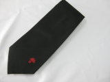 Navy Background Red Colour Men's Fashion Micro Fibre Logo Neckties
