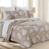 Cotton Rotary Print Quilt in Natural (DO6045)