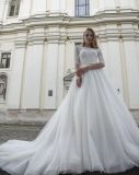 Amelie Rocky off Shoulder Half Sleeve Bridal Wedding Dress Cheap Ball Gowns