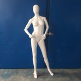 Egg Head Mannequin Female Glossy Painting White Manikin Standing Style Women Model Dummy Clothing Shop Window Display Hand Separated Plastic Mannequin