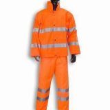 Orange Reflective Coverall Made of Oxford Fabric