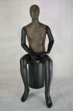 Leather Wrapped Full Body Male Mannequin for Fashion Display