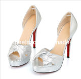 Silver High Heeled Ladies Sandals (HCY02-729)