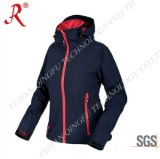 Women's Soft Shell Jacket for Outdoor Sport (QF-4062)