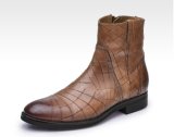 High Class Nubuck Leather Chelsea Winter Boots Leather Men