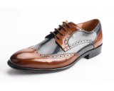 OEM Italy Custom Hand Made Brogue Oxford Leather Formal Men Shoes 2017