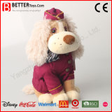 En71 Soft Cuddle Plush Toy Stuffed Animal Dog Wear Cloth