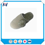 New Design Fashion Knitted Fur Slippers with Flowers