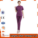 Elegant Short Sleeve Nurse Uniform Medical Scrub Workwear Set