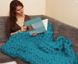 New Customized Hand Knitted Acrylic Crochet Wool Blanket