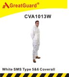 Asbesto Removal Type 5&6 White SMS Coverall (YF1013W)