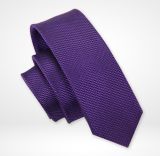 Solid Design Men's Fashionable Woven Microfiber Tie