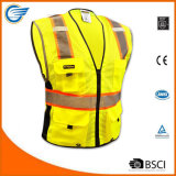 Class 2 Breathable Mesh Reflective Safety Vest with Heavy Duty Zipper