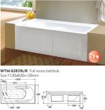 Waltmal Apron Bathtub with Tile Flange Plastic Bathtub