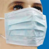 Disposable 3-Ply Medical Face Mask with Earloop, Safety Apparel
