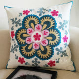 45X45cm Embroidery 100% Cotton Decorative Sofa Pillow Cushion Cover (C14106)
