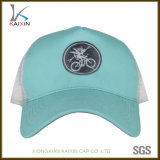 Custom Light Blue Embroidery 5 Panel Baseball Trucker Hat for Women