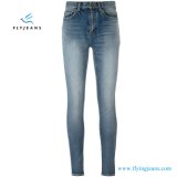 Blue Cotton Blend Classic Skinny Women Jeans Ladies Stretch Denim (Pants e. p. 419)