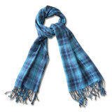 Men Fashion Cashmere Wool Acrylic Winter Scarf with Fringes (YKY4048-2)
