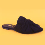 Pointed Toe Slipper Ladies Summer Black Suede Women Mule Sandals