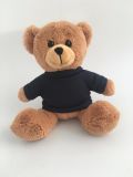 Plush Teddy Bear Cute Plush Teddy Bear with Black T-Shirt