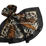 100% Worsted Wool Printed Stole Shawl (AHY30004128)