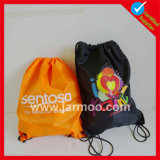 210d Custom Silk Printing Backpack Drawstring Shopping Bag