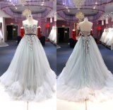 Strapless 3D Flower Beading Ballgown Bridal Evening Dress Wgf158