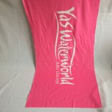 Yas Waterwold Pink Heat Transfer Printed Beach Towel