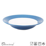 Beautiful Glazing Rim Soup Plate