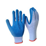 Blue 21s Yarn Latex Crinkle Garden Gloves