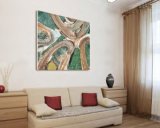 Wall-Mounted Decorative Fabric Painting Designs on Table Cloth