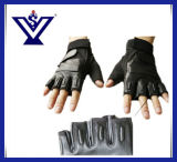 Leather Tactical Airsoft Cycling Sports Hunting Military Fingerless Gloves (SYSG-248)