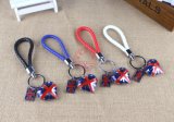 Custom Promotional Gift Rice British Union Jack Flag Key Chain