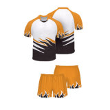 Orange Color Printed Rugby Jersey Uniform with Custom Size