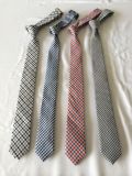 Fashion Check Design Men's High Quality Cotton Neckties
