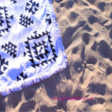 100% Cotton Beach Towel with Tassels in Wholesale