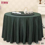 Solid Color Green Jacquard Table Cloth
