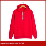 Red High Quality Pullover Embroidery Sweatshirt Hoody Jacket Manufacturer (T175)