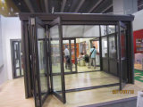 Double Tinted Aluminum Folding Door with Mosquito Nets (TS-354)