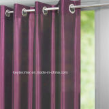 100% Polyester Faux Silk Window Curtains Solid Color (C14114)