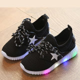 Girls Light Flashing Running Rechargeable Simulation LED Shoes