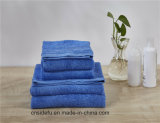 Luxury Blue Towel Gift Set Cotton Face Towel with Logo