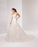 Free Shipping Strapless Tulle and Lace Bridal Wedding Dress