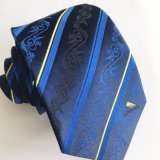 Wholesale Jacquard Woven Custom Logo Neck Tie, Made 100% Silk Ties